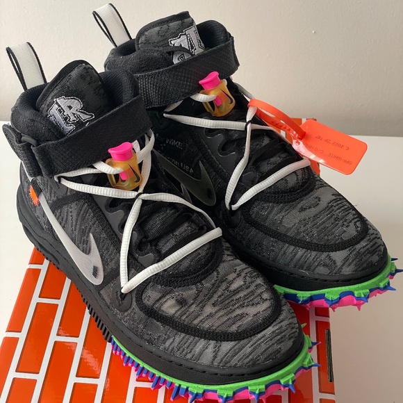 Size 9 - Nike Air Force 1 Mid x Off-White Black 2022 DO6290-001
